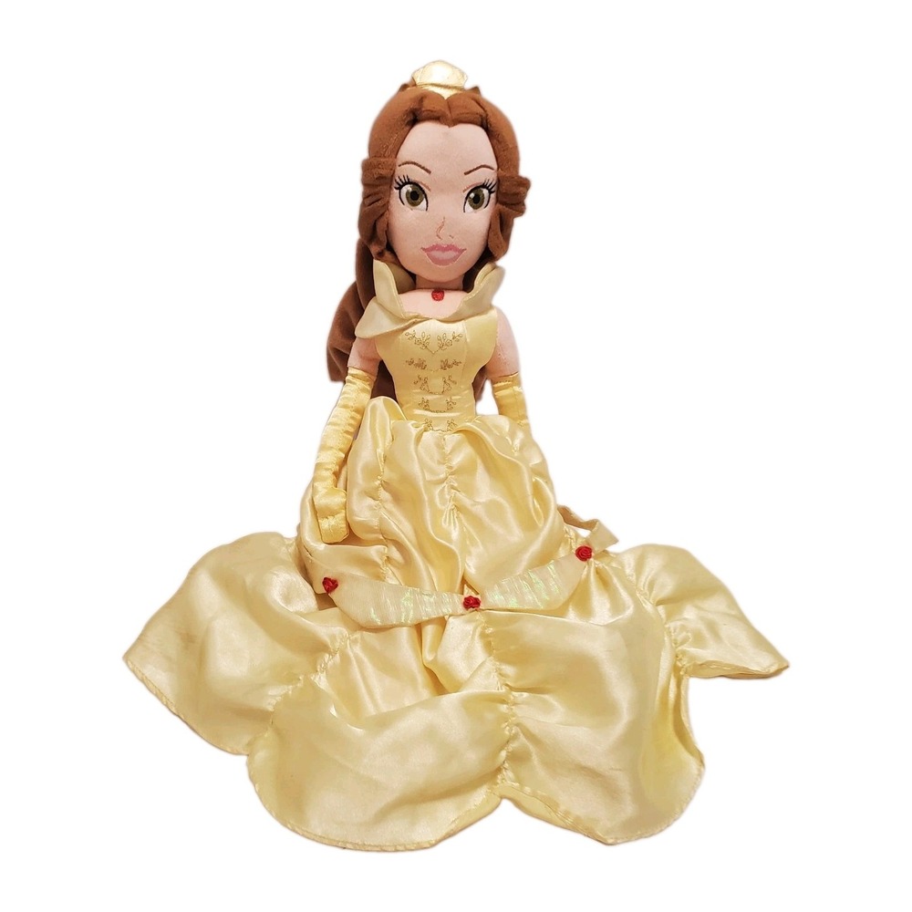 Disney Princess BELLE DOLL 21" Beauty & The Beast Plush Doll Roses